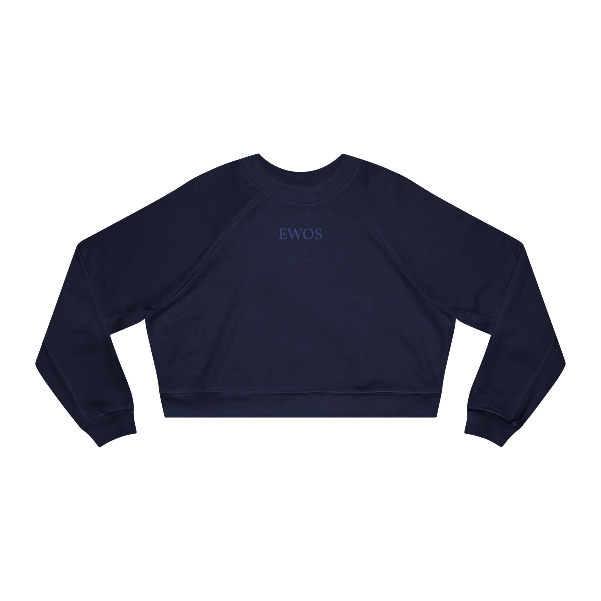 KW05 minimalist logo Cropped Sweatshirt | navy cropped fleece pullover