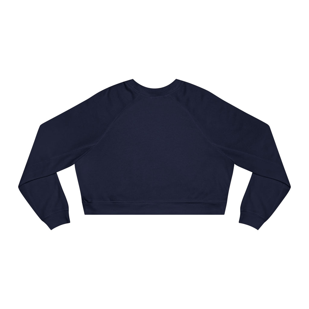 KW05 minimalist logo Cropped Sweatshirt | navy cropped fleece pullover